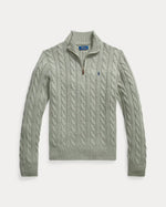 RL Classic Cable Knit Quarter-Zip Cotton Jumper