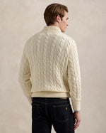 RL Classic Cable Knit Quarter-Zip Cotton Jumper