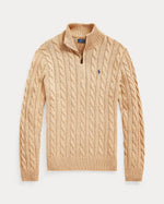 RL Classic Cable Knit Quarter-Zip Cotton Jumper
