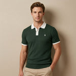 Classic Ribbed Polo Shirt