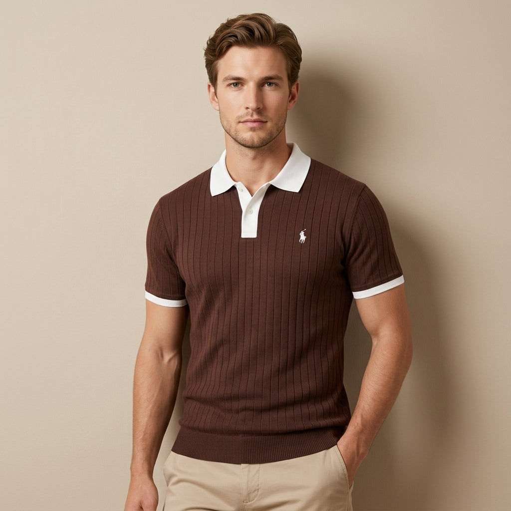 Classic Ribbed Polo Shirt
