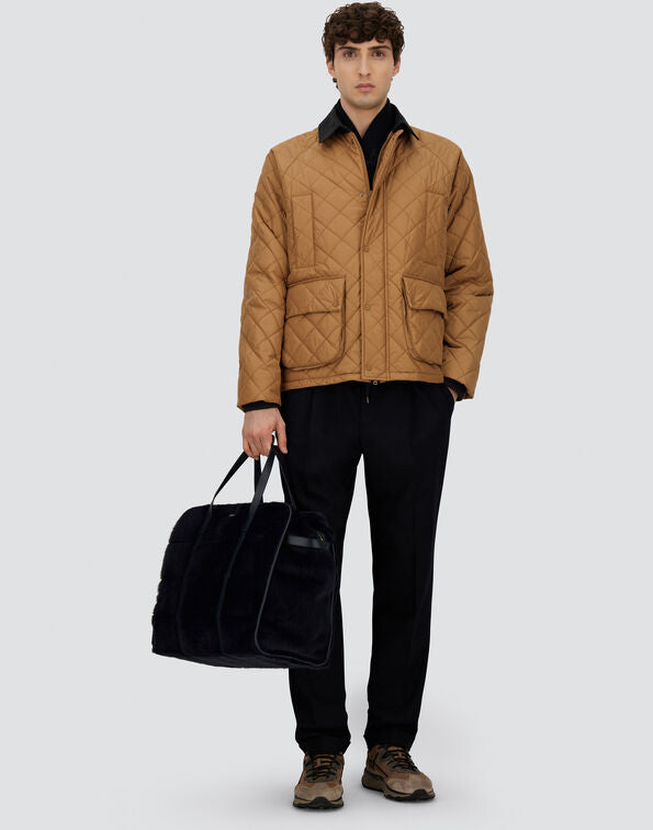 Nylon Chamonix And Waxed Tech Cotton Jacket